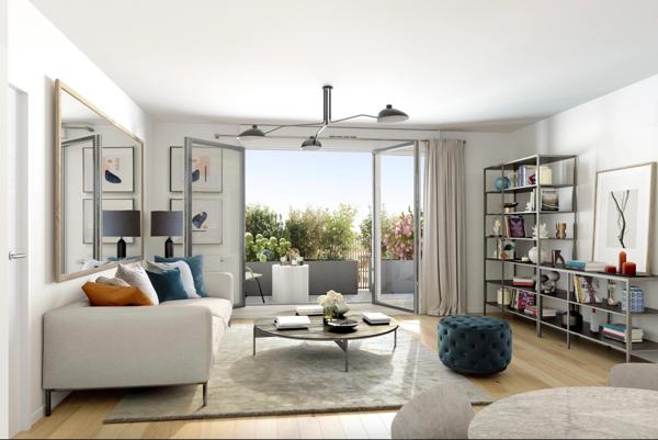 Dpt Yvelines (78), à vendre BOIS D'ARCY appartement T2 de 52 m² - Balcon