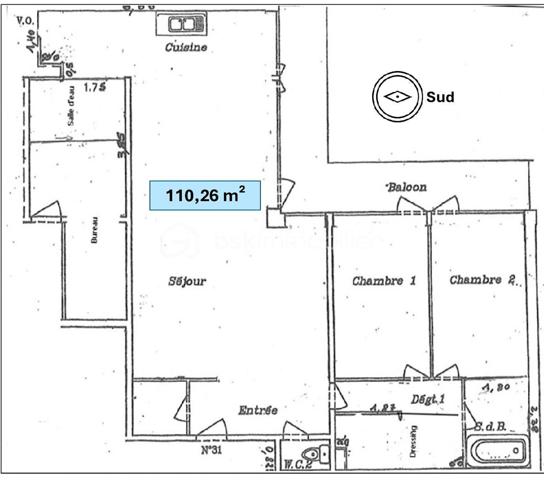 Appartement de 110,26 m²