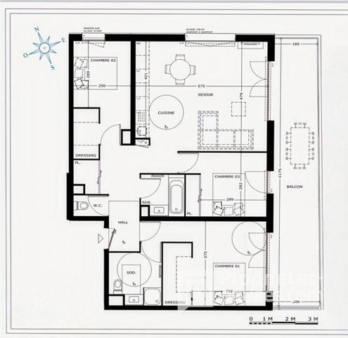 4 PIECES  DERNIER ETAGE - MAURETTES