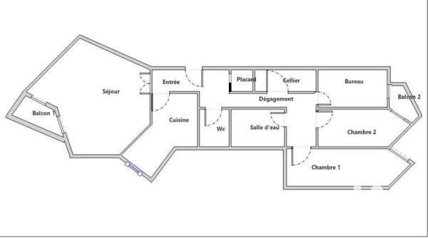 Appartement à vendre 4 pièces 81 m² Éragny