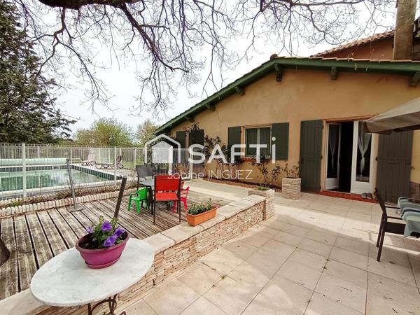 MAISON 172 m²  A LA CAMPAGNE, PISCINE, GRAND TERRAIN