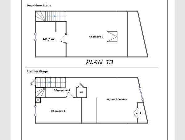 Immeuble 3 appartements indépendants
