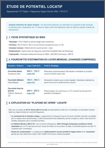 Investissement locatif - coeur du centre ville