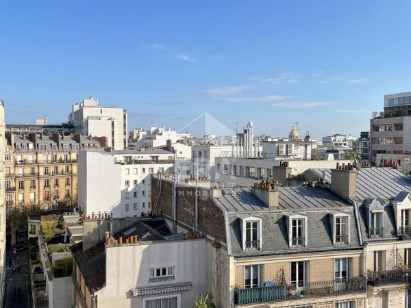 Charles-Michels - étage élevé lumineux - Traversant Vue dégagée sur les toits - 2 balcons