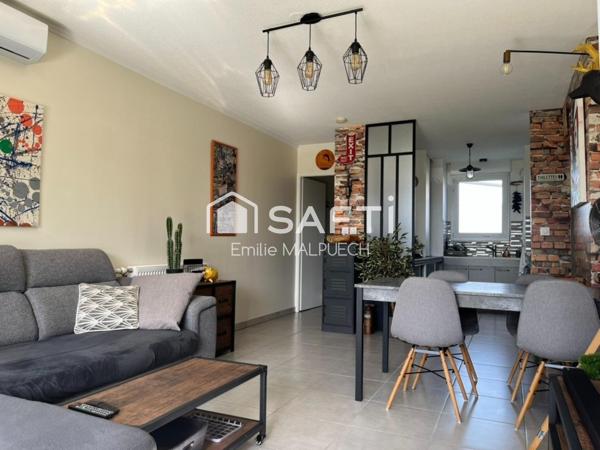 T3 traversant avec jardin et parking à Saint Alban