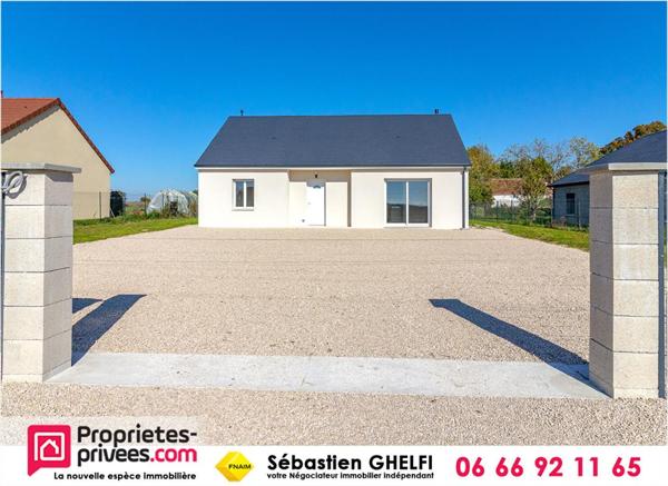 proche de Contres-belle maison de plain pied-2 chambres-cellier- 920 m²