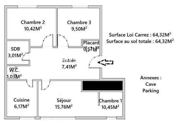 Appartement 1 pièce - 24 m²