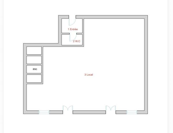 Boutique/Local commercial à vendre 82 m² Courbevoie