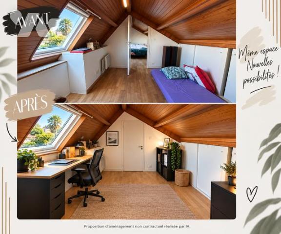 PLOUGONVELIN - Appartement 72m² avec cour et jardin privatifs - 3 chambres