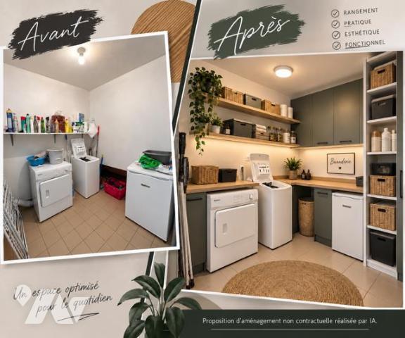 PLOUGONVELIN - Appartement 72m² avec cour et jardin privatifs - 3 chambres