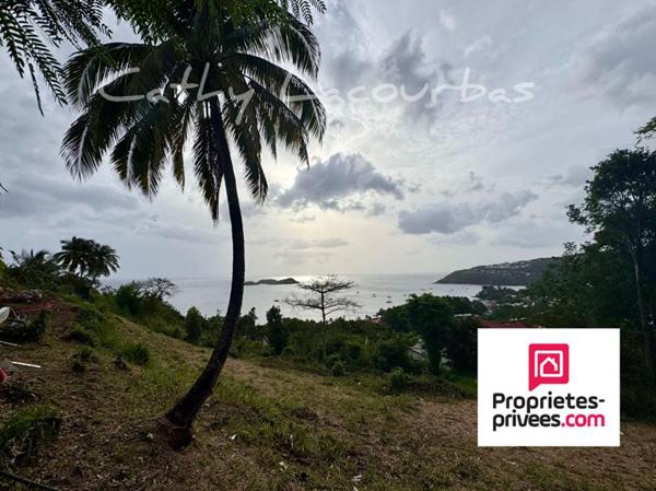 Terrain d'exception vue mer et ilets - Bouillante