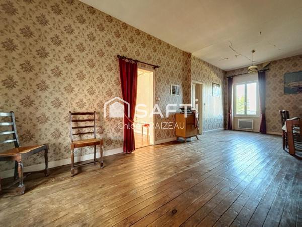 Maison de bourg, 130 m² habitables évolutifs