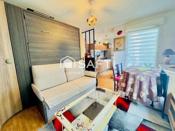 Grand studio lumineux  avec balcon et parking, tout à pied!