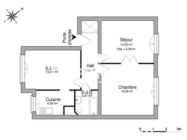 Location Appartement 3 pièces 57.1 m² - 25 RUE DE MANTOUE Charleville Mezieres 08000