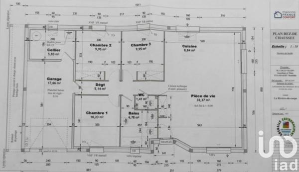 Maison à vendre 5 pièces 91 m² La Rivière-de-Corps
