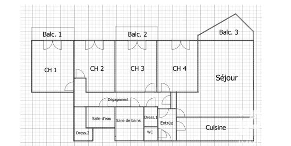 Appartement à vendre 5 pièces 90 m² Le Chesnay-Rocquencourt