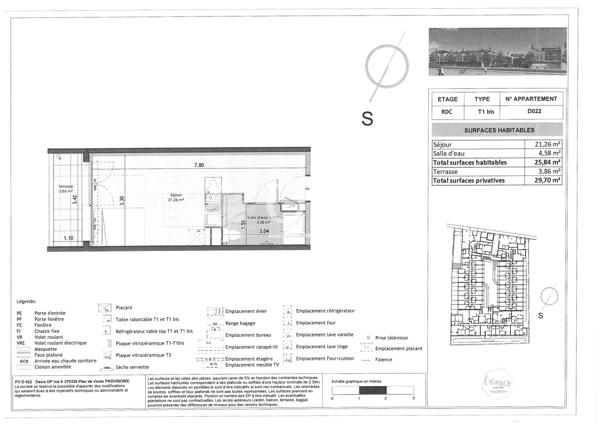 Appartement · Location Castelnau Le Lez (34170) 1 pièce · 26m²