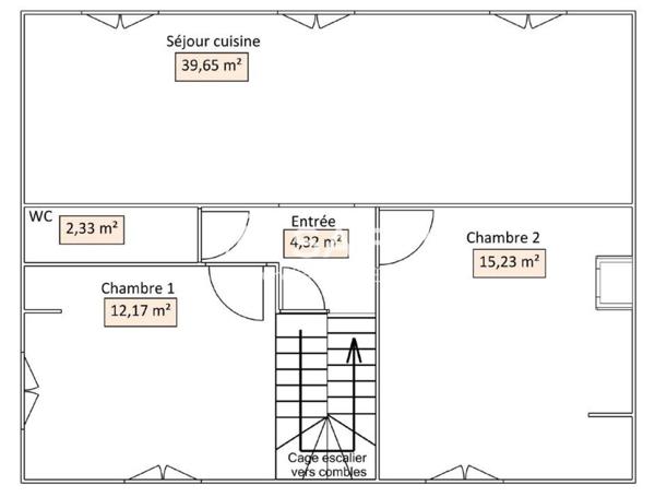 Immeuble - Deux Grands Appartements à Aigueperse pour habiter ou pour louer