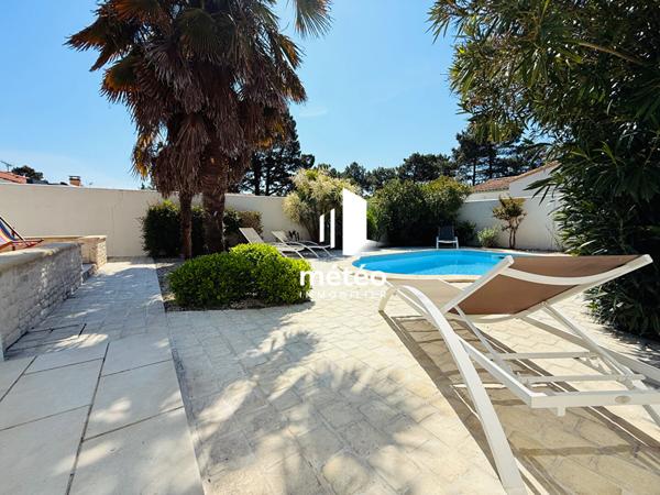 maison de plain pied 4 chambres avec piscine à la Tranche sur mer