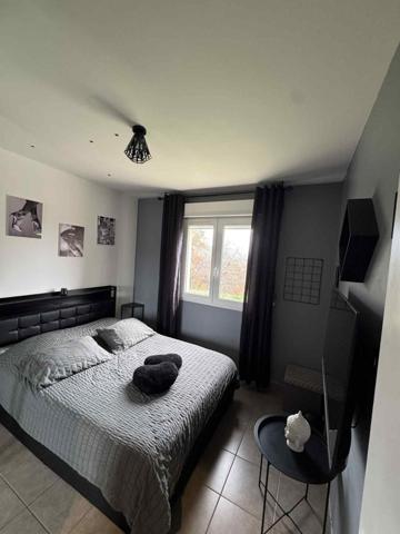 Maison individuelle familiale avec jardin et grand garage