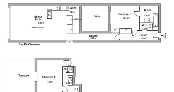 Location Appartement 3 pièces 83 m² - Rochefort-du-gard 30650