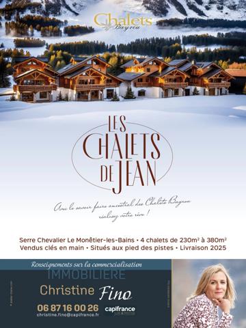 SERRE CHEVALIER LE-MONETIER-LES-BAINS Chalet d'exception de 448,55 m²