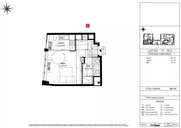 PARIS / MONTMARTRE – studio neuf à deux pas du Sacré Cœur