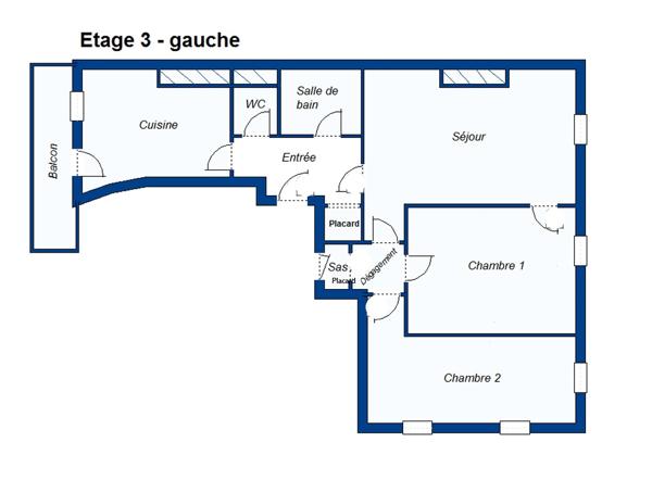 Millau (12100) Millau – Appartement dans résidence bourgeoise situé à deux pas de la place du Mandarous