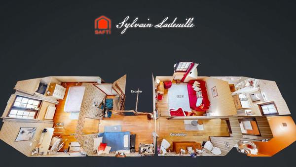 Maison périgourdine de 115 m2 habitables sur 1470 m2 de terrain