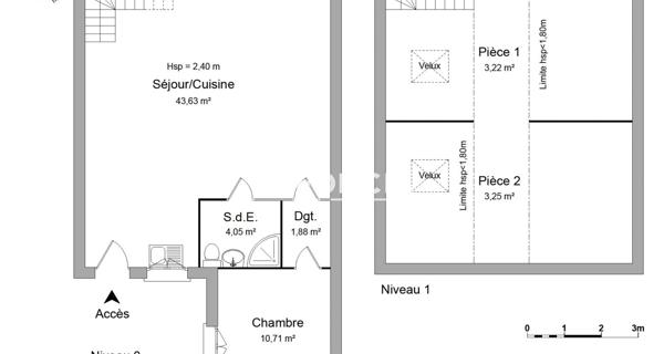 Location Maison 2 pièces 66.74 m² - Mandres-les-roses 94520