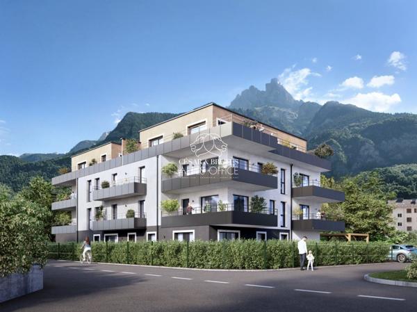 Appartement neuf, 3 pièces, 2 chambre(s), 74 m², terrasse 25 m², jardin 125 m².