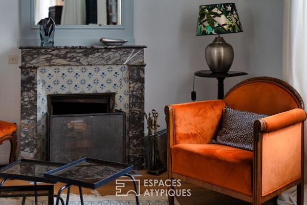 Maison bourgeoise et sa dépendance de charme subtilement rénovées