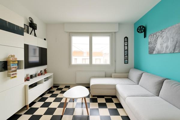 Maison semi individuelle 3 chambres, garage et jardin