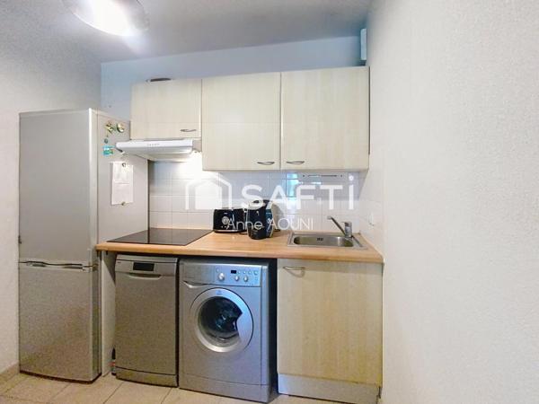 T2 45m2 rez-de-jardin avec terrasse et parking privé