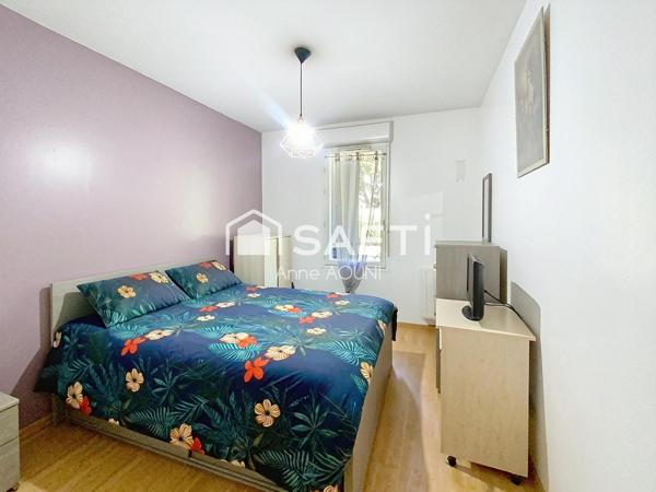 T2 45m2 rez-de-jardin avec terrasse et parking privé