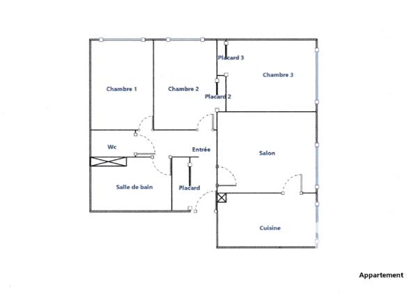 Appartement à vendre 4 pièces 68 m² Lannion