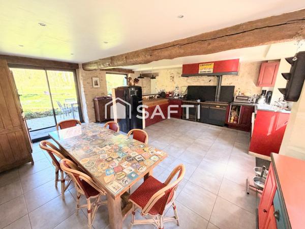 Maison vivable de plain-pied, 4 ch. avec studio attenant