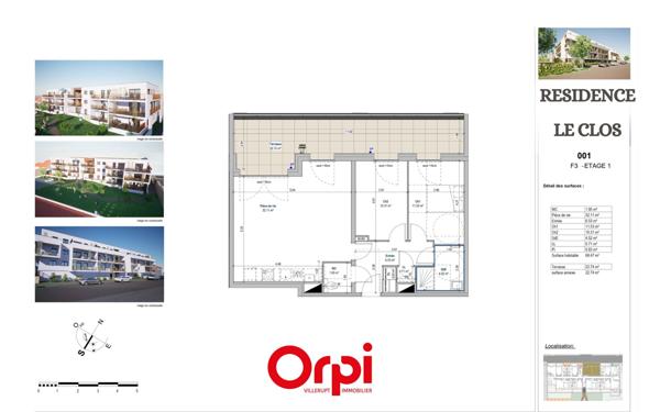 Appartement à vendre    2 pièces • 6 847 m2 Longlaville