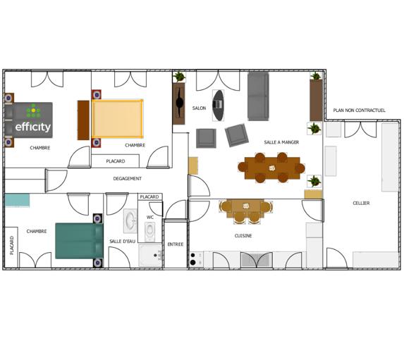 Maison 4 pièces - 74 m² Exclusivité efficity