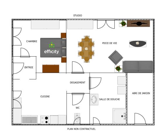 Maison 4 pièces - 74 m² Exclusivité efficity