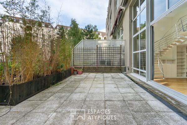 Duplex aux volumes exceptionnels près du parc des Buttes-Chaumont