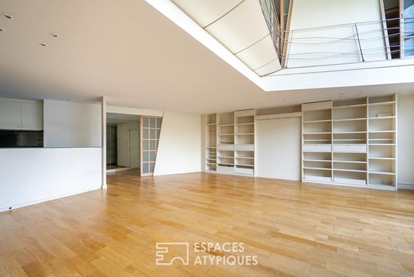 Duplex aux volumes exceptionnels près du parc des Buttes-Chaumont