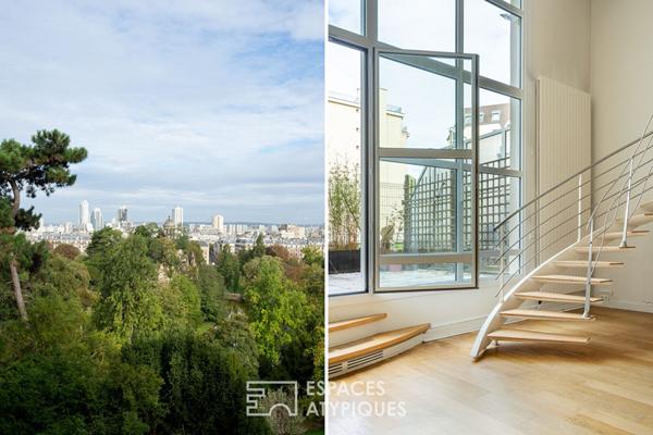 Duplex aux volumes exceptionnels près du parc des Buttes-Chaumont