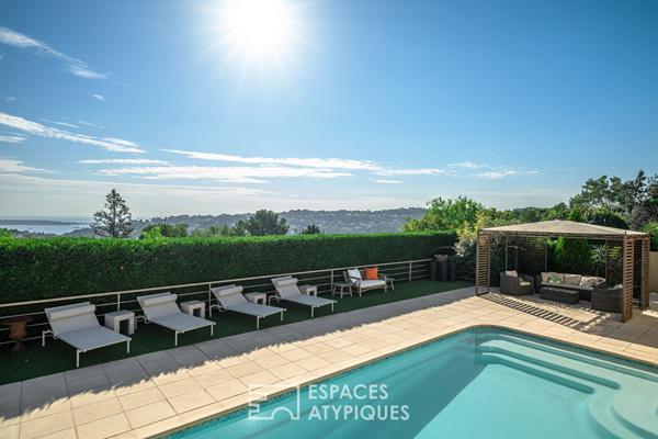 Magnifique villa 233m² avec vue mer, sur les hauteurs de Vallauris