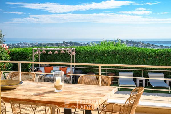 Magnifique villa 233m² avec vue mer, sur les hauteurs de Vallauris