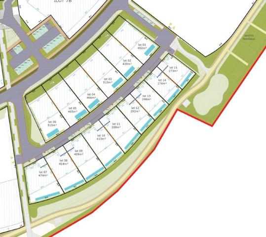 15 lots à bâtir