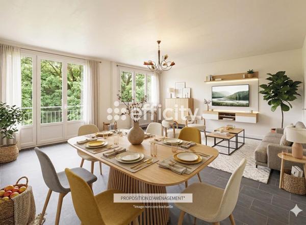 Appartement 3 pièces - 70 m² Exclusivité efficity
