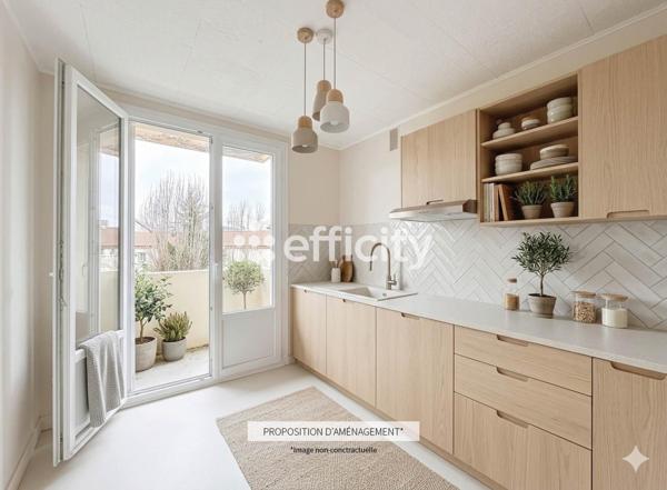 Appartement 3 pièces - 70 m² Exclusivité efficity