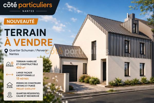 Vente
                Terrain430 m² - NANTES (44300)