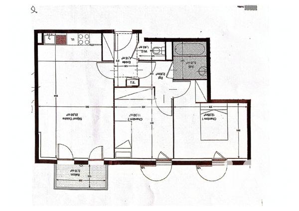 Appartement à vendre 3 pièces 58 m² Yerres